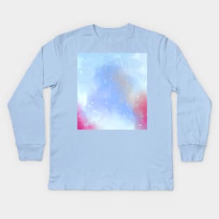 Dreamy snowfall Kids Long Sleeve T-Shirt